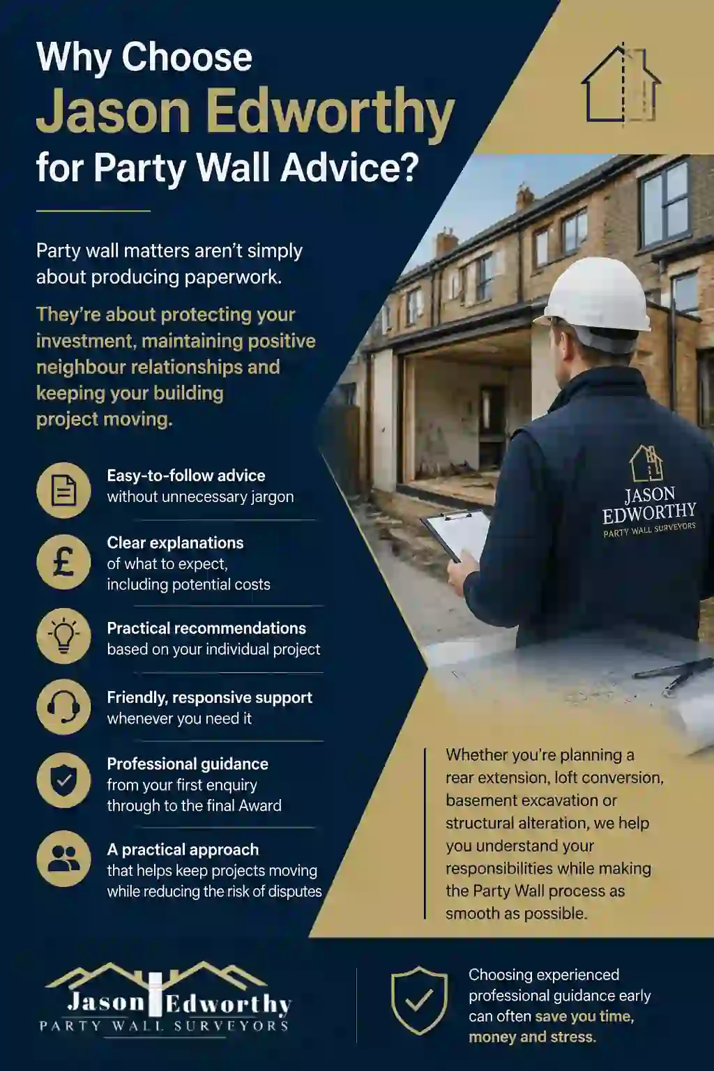Why Choose Jason Edworthy for Party Wall Advice Sutton-In-Ashfield?